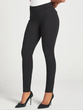 Slim Fit Black Women's Ponte Pants